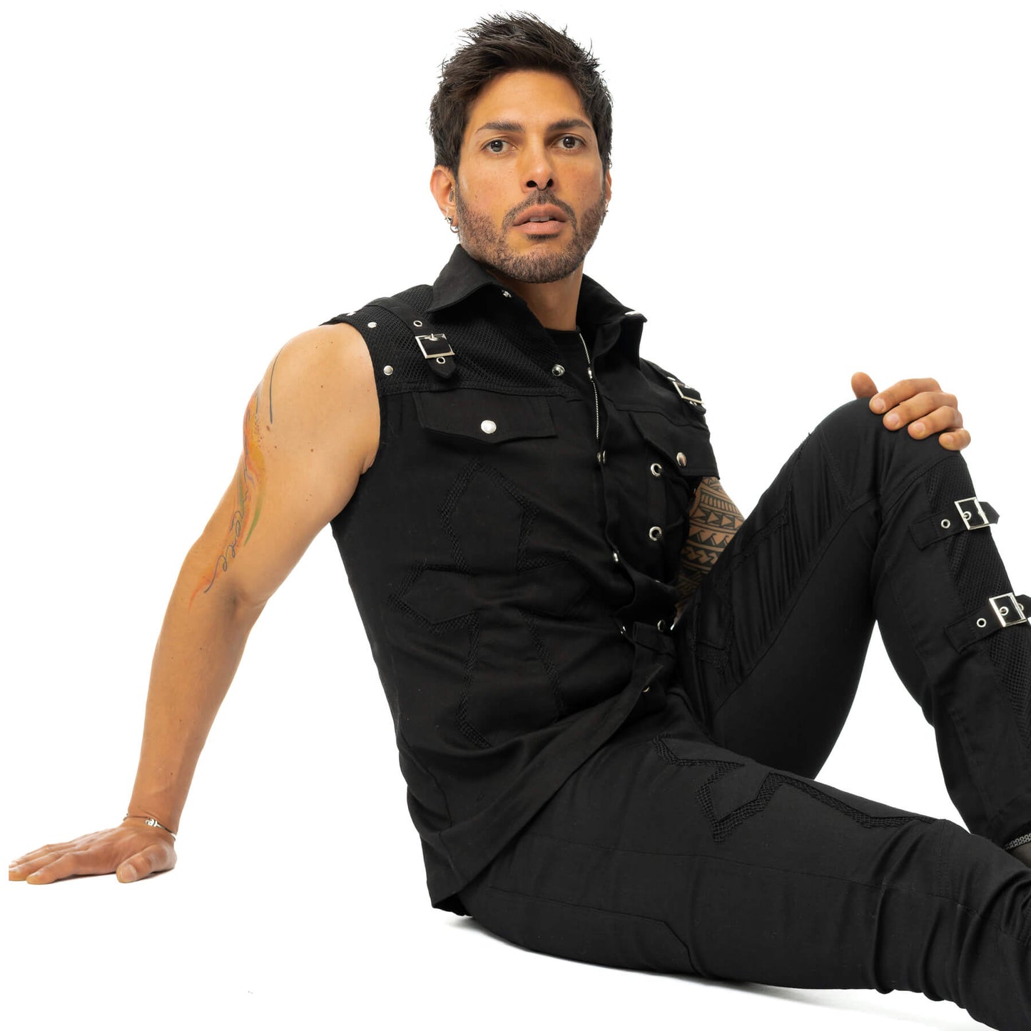 SANCTIFIED SINS VEST - BLACK REF-26C