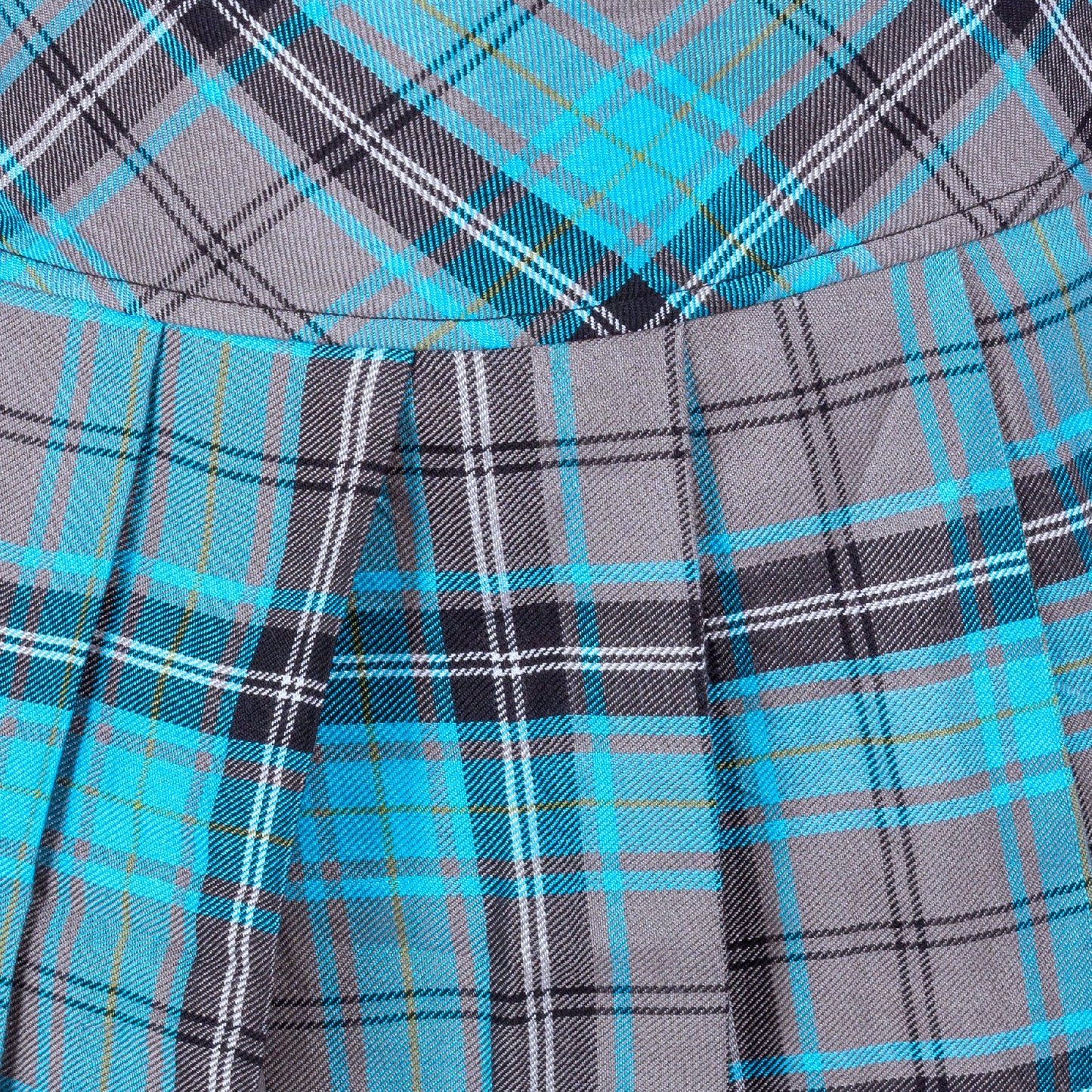 ZORYA SKIRT - TURQUOISE CHECK REF.24IN20