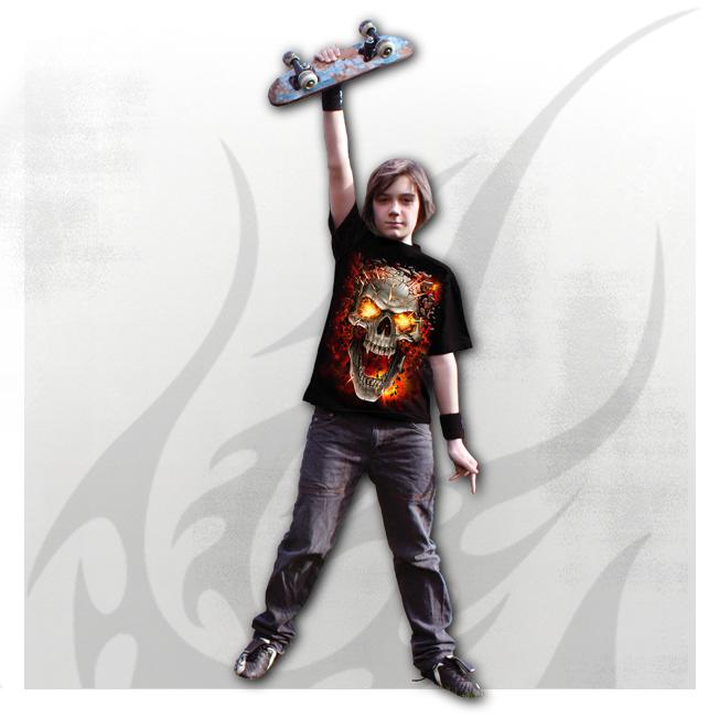 CAMISETA CALAVERA DE FUEGO REF.CNS130