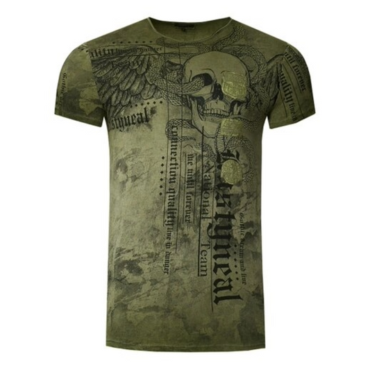 camiseta RUSTY NEAL calavera y serpiente REF.RU241