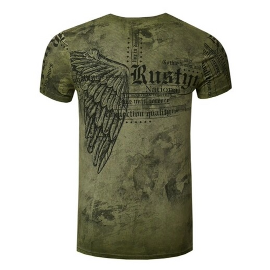 camiseta RUSTY NEAL calavera y serpiente REF.RU241