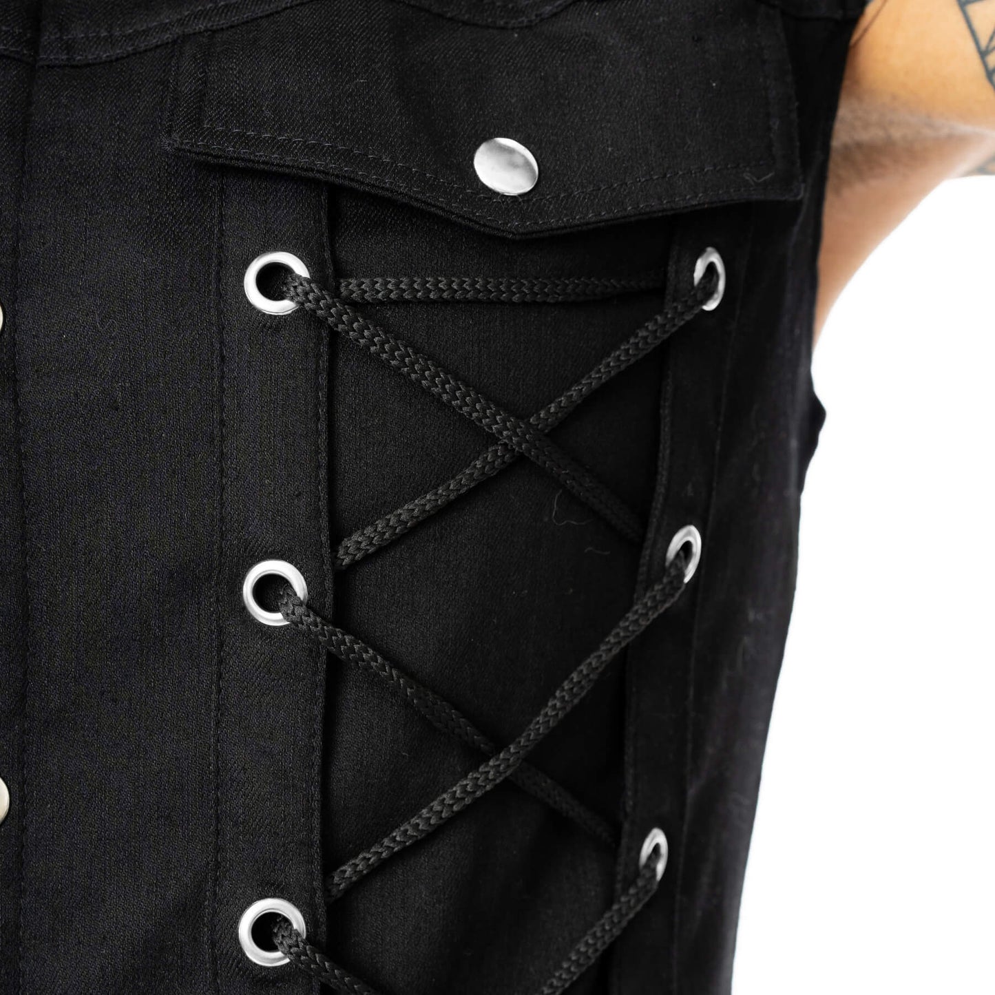 SANCTIFIED SINS VEST - BLACK REF-26C