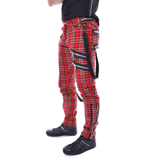 pantalón Vincent red tartán ref.26T