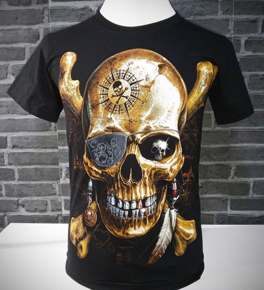 CAMISETA CALAVERA PIRATA REF. CRE139