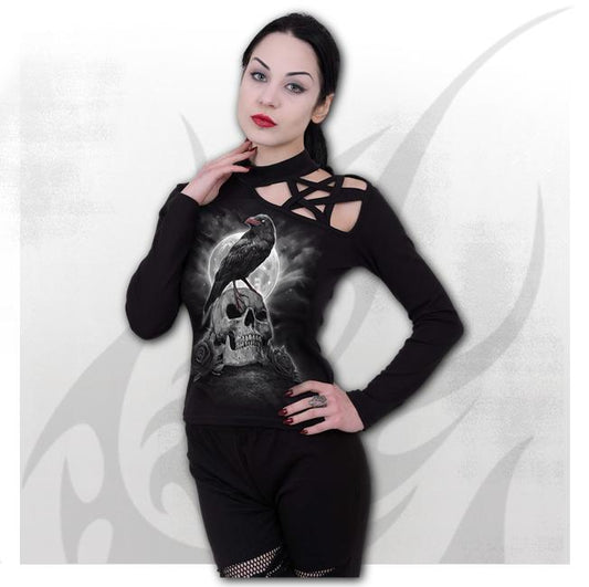 CAMISETA CALAVERA-CUERVO REF.CSM102