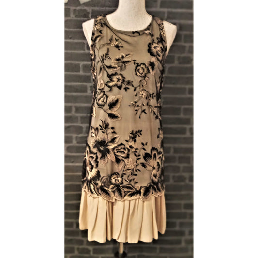 VESTIDO CHARLESTON BEIGE REF. VCHB100